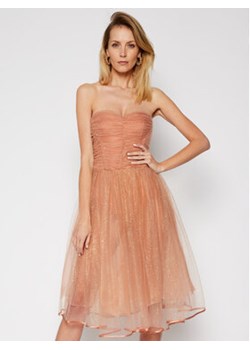Elisabetta Franchi Sukienka koktajlowa AB-067-07E2-V469 Różowy Slim Fit ze sklepu MODIVO w kategorii Sukienki - zdjęcie 170323018