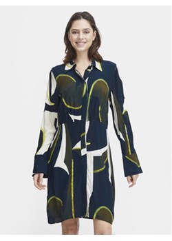 Fransa Sukienka koszulowa 20613287 Granatowy Regular Fit ze sklepu MODIVO w kategorii Sukienki - zdjęcie 170323129