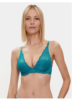 Calvin Klein Underwear Biustonosz z fiszbiną 000QF6396E Zielony ze sklepu MODIVO w kategorii Biustonosze - zdjęcie 170323146