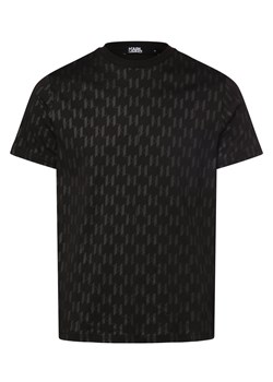 KARL LAGERFELD Koszulka męska Mężczyźni Bawełna czarny wzorzysty ze sklepu vangraaf w kategorii T-shirty męskie - zdjęcie 170324045