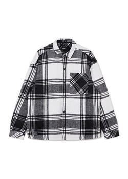 Cropp - Koszula w czarno-białą kratę - czarny ze sklepu Cropp w kategorii Koszule męskie - zdjęcie 170325635