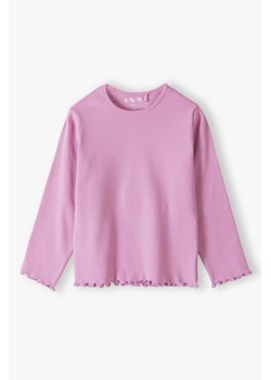 Różowa bluzka dziewczęca w prążki - długi rękaw - 5.10.15. ze sklepu 5.10.15 w kategorii Bluzki dziewczęce - zdjęcie 170326135