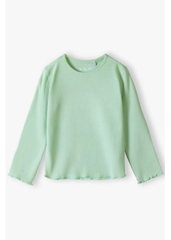 Zielona bluzka dziewczęca w prążki - 5.10.15. ze sklepu 5.10.15 w kategorii Bluzki dziewczęce - zdjęcie 170326318