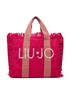 Liu Jo Torebka Shopping Logo Stamp VA4203 T0300 Różowy ze sklepu MODIVO w kategorii Torby Shopper bag - zdjęcie 170327029