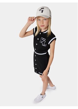 Karl Lagerfeld Kids Sukienka codzienna Z30081 S Czarny Regular Fit ze sklepu MODIVO w kategorii Sukienki dziewczęce - zdjęcie 170327086