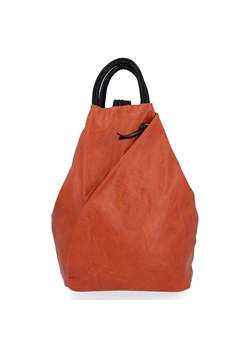 Miejski Plecak Damski firmy Hernan HB0137-1 Pomarańczowy ze sklepu PaniTorbalska w kategorii Plecaki - zdjęcie 170327335