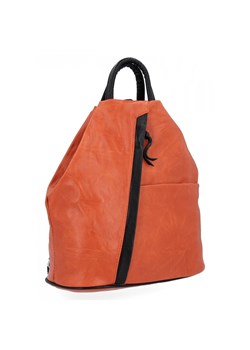 Uniwersalny Plecak Damski XL firmy Hernan HB0136-L Pomarańczowy ze sklepu PaniTorbalska w kategorii Plecaki - zdjęcie 170327506