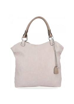 Torebka Uniwersalna Shopper Bag Hernan Beżowa HB0150 ze sklepu PaniTorbalska w kategorii Torby Shopper bag - zdjęcie 170327748