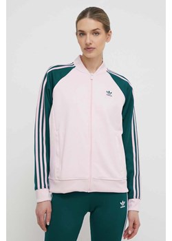 adidas Originals bluza damska kolor różowy wzorzysta IM9821 ze sklepu PRM w kategorii Bluzy damskie - zdjęcie 170329566