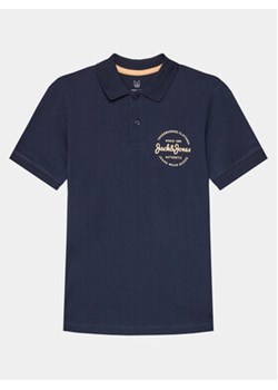 Jack&Jones Junior Polo Forest 12249749 Granatowy Standard Fit ze sklepu MODIVO w kategorii T-shirty chłopięce - zdjęcie 170330228