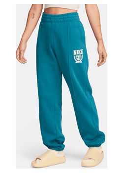 Damskie spodnie typu jogger z dzianiny Nike Sportswear - Zieleń ze sklepu Nike poland w kategorii Spodnie damskie - zdjęcie 170331749