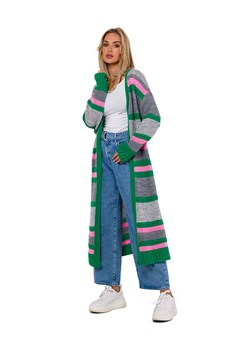 made of emotion Kardigan w kolorze zielono-różowym ze sklepu Limango Polska w kategorii Swetry damskie - zdjęcie 170332788