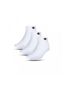 Skarpetki uniseks (3-pack) Champion Quarter Socks - białe ze sklepu Sportstylestory.com w kategorii Skarpetki damskie - zdjęcie 170334895