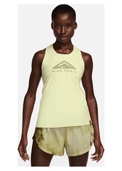 Damska koszulka bez rękawów do biegania w terenie Nike Dri-FIT - Zieleń ze sklepu Nike poland w kategorii Bluzki damskie - zdjęcie 170335165