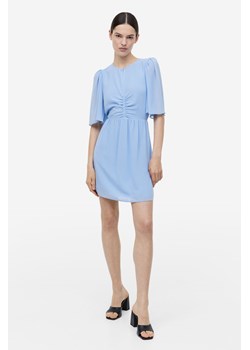 H & M - Sukienka z motylkowym rękawem - Niebieski ze sklepu H&M w kategorii Sukienki - zdjęcie 170335189