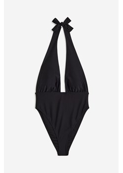 H & M - Kostium kąpielowy z mocowaniem na karku High-leg - Czarny ze sklepu H&M w kategorii Stroje kąpielowe - zdjęcie 170335228