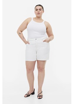 H & M - H & M+ Szorty dżinsowe Bermuda High Curvy Fit - Biały ze sklepu H&M w kategorii Szorty - zdjęcie 170335367