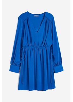 H & M - Sukienka ze sznurkiem do ściągania - Niebieski ze sklepu H&M w kategorii Sukienki - zdjęcie 170335428