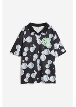 H & M - Top polo oversize - Czarny ze sklepu H&M w kategorii T-shirty chłopięce - zdjęcie 170335507