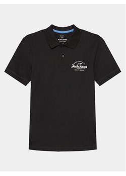 Jack&Jones Junior Polo Forest 12249749 Czarny Standard Fit ze sklepu MODIVO w kategorii T-shirty chłopięce - zdjęcie 170337057
