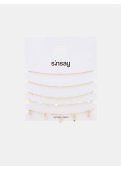 Sinsay - Bransoletka 5 pack - złoty ze sklepu Sinsay w kategorii Bransoletki - zdjęcie 170338559