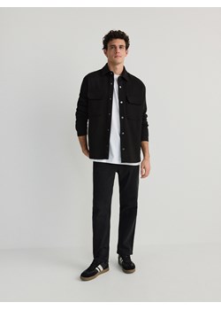 Reserved - Koszula z grubej dzianiny - czarny ze sklepu Reserved w kategorii Koszule męskie - zdjęcie 170338947