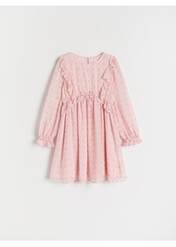 Reserved - Sukienka w kwiaty - pastelowy róż ze sklepu Reserved w kategorii Sukienki dziewczęce - zdjęcie 170339227