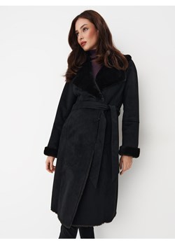 Mohito - Płaszcz z wiązaniem - czarny ze sklepu Mohito w kategorii Płaszcze damskie - zdjęcie 170340827
