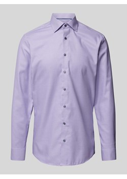 Koszula biznesowa o kroju slim fit z fakturowanym wzorem ze sklepu Peek&Cloppenburg  w kategorii Koszule męskie - zdjęcie 170342405