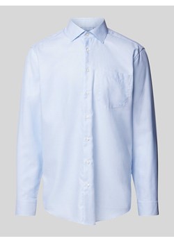 Koszula biznesowa o kroju regular fit z kołnierzykiem new kent ze sklepu Peek&Cloppenburg  w kategorii Koszule męskie - zdjęcie 170342756