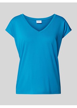 T-shirt z głębokim dekoltem w serek model ‘Vimodala’ ze sklepu Peek&Cloppenburg  w kategorii Bluzki damskie - zdjęcie 170342796