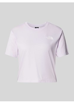 T-shirt krótki z nadrukiem z logo ze sklepu Peek&Cloppenburg  w kategorii Bluzki damskie - zdjęcie 170342805