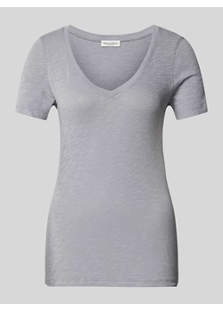 T-shirt z dekoltem w zaokrąglony serek ze sklepu Peek&Cloppenburg  w kategorii Bluzki damskie - zdjęcie 170343018