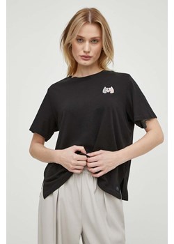 G-Star Raw t-shirt bawełniany damski kolor czarny ze sklepu ANSWEAR.com w kategorii Bluzki damskie - zdjęcie 170345099