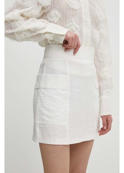 Answear Lab spódnica kolor biały mini prosta ze sklepu ANSWEAR.com w kategorii Spódnice - zdjęcie 170345289