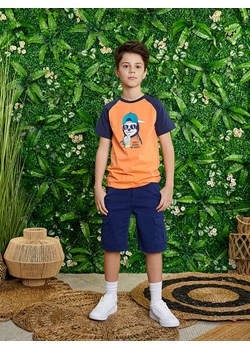 lamino Koszulka w kolorze granatowo-pomarańczowym ze sklepu Limango Polska w kategorii T-shirty chłopięce - zdjęcie 170381819