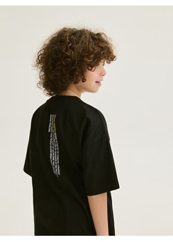 Reserved - T-shirt z nadrukiem - czarny ze sklepu Reserved w kategorii T-shirty chłopięce - zdjęcie 170382725