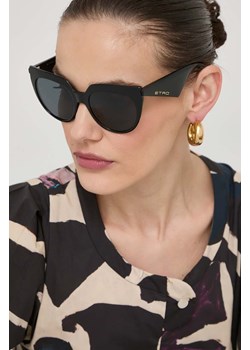 Etro okulary przeciwsłoneczne damskie kolor czarny ETRO 0003/S ze sklepu ANSWEAR.com w kategorii Okulary przeciwsłoneczne damskie - zdjęcie 170383419