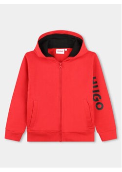 Hugo Bluza G00030 S Czerwony Regular Fit ze sklepu MODIVO w kategorii Bluzy chłopięce - zdjęcie 170391235