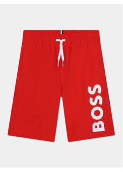 Boss Szorty kąpielowe J50662 S Czerwony Regular Fit ze sklepu MODIVO w kategorii Kąpielówki chłopięce - zdjęcie 170391286
