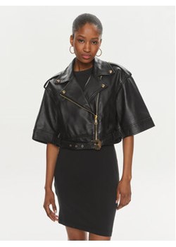 Versace Jeans Couture Kurtka skórzana 76HAVP02 Czarny Regular Fit ze sklepu MODIVO w kategorii Kurtki męskie - zdjęcie 170391386