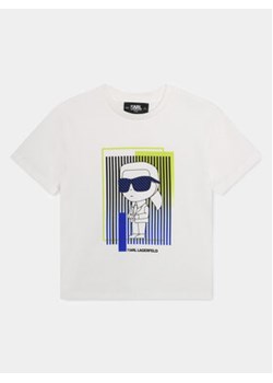 Karl Lagerfeld Kids T-Shirt Z30041 D Biały Regular Fit ze sklepu MODIVO w kategorii T-shirty chłopięce - zdjęcie 170391416