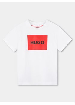 Hugo T-Shirt G00006 D Biały Regular Fit ze sklepu MODIVO w kategorii T-shirty chłopięce - zdjęcie 170391448