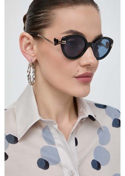 Vivienne Westwood okulary przeciwsłoneczne damskie kolor czarny VW506000153 ze sklepu ANSWEAR.com w kategorii Okulary przeciwsłoneczne damskie - zdjęcie 170393856