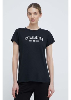 Columbia t-shirt Trek damski kolor czarny 1992134 ze sklepu ANSWEAR.com w kategorii Bluzki damskie - zdjęcie 170394057