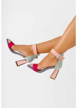 Wielokolorowy sandały na słupku Brielle V2 ze sklepu Zapatos w kategorii Sandały damskie - zdjęcie 170395148