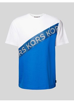 T-shirt z nadrukiem z logo model ‘EMPIRE STRIPE’ ze sklepu Peek&Cloppenburg  w kategorii T-shirty męskie - zdjęcie 170395368