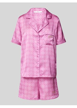 Piżama z nadrukiem z logo na całej powierzchni ze sklepu Peek&Cloppenburg  w kategorii Piżamy damskie - zdjęcie 170395487
