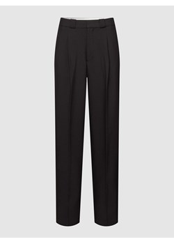 Spodnie z zakładkami w pasie i wpuszczanymi kieszeniami model ‘ONNO’ ze sklepu Peek&Cloppenburg  w kategorii Spodnie damskie - zdjęcie 170395795