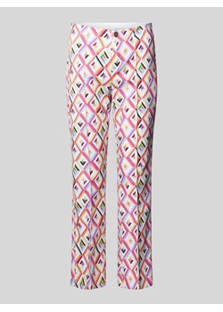 Spodnie materiałowe o kroju slim fit z przeszytym kantem model ‘ALISA’ ze sklepu Peek&Cloppenburg  w kategorii Spodnie damskie - zdjęcie 170396247